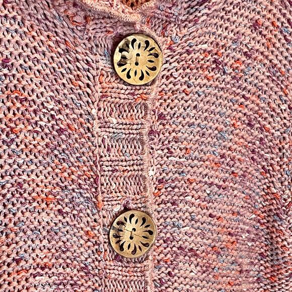 Vertigo Open Knit Hooded Cardigan Sweater - size XL - Picture 3 of 7